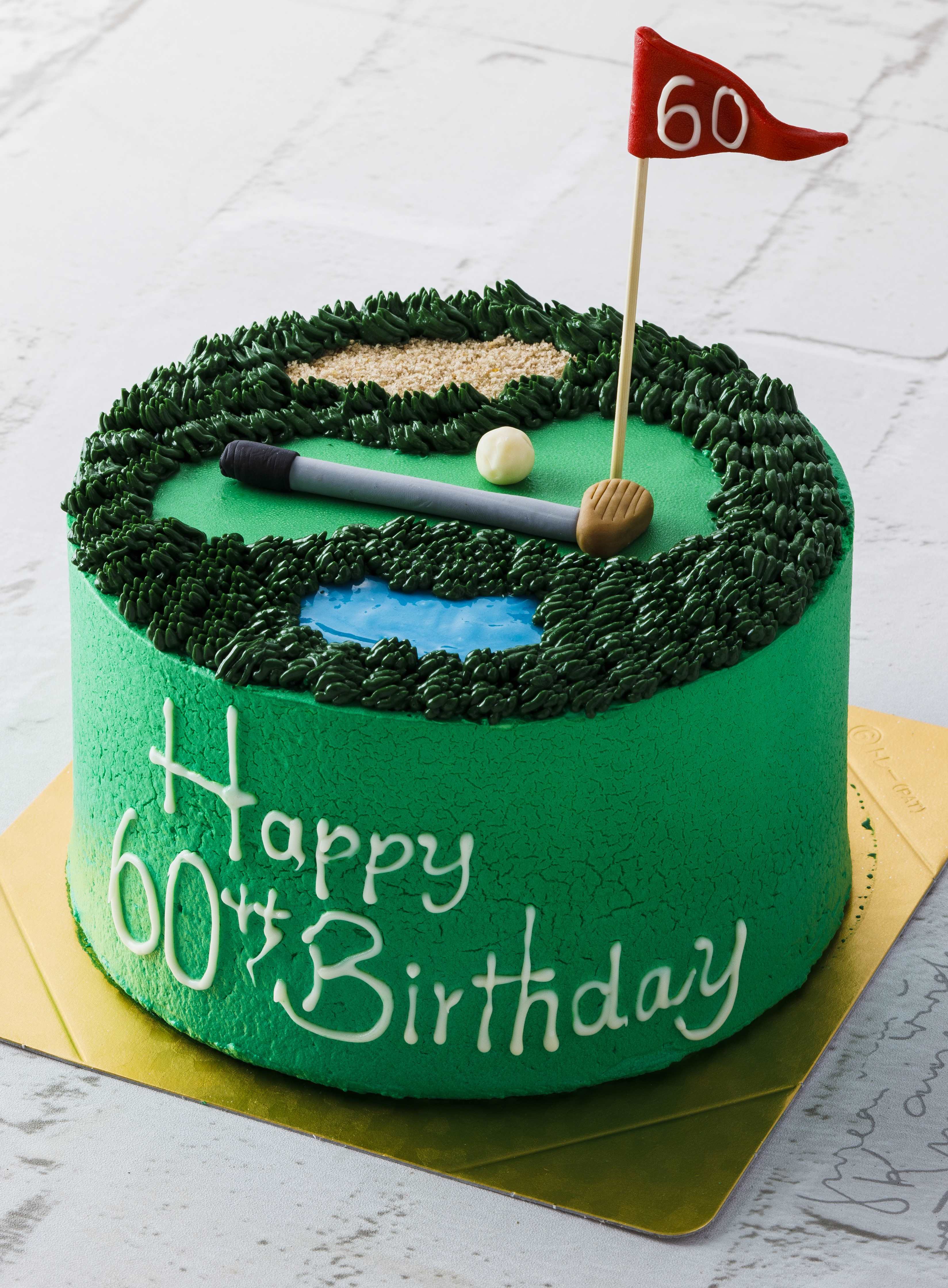緑のゴルフケーキ