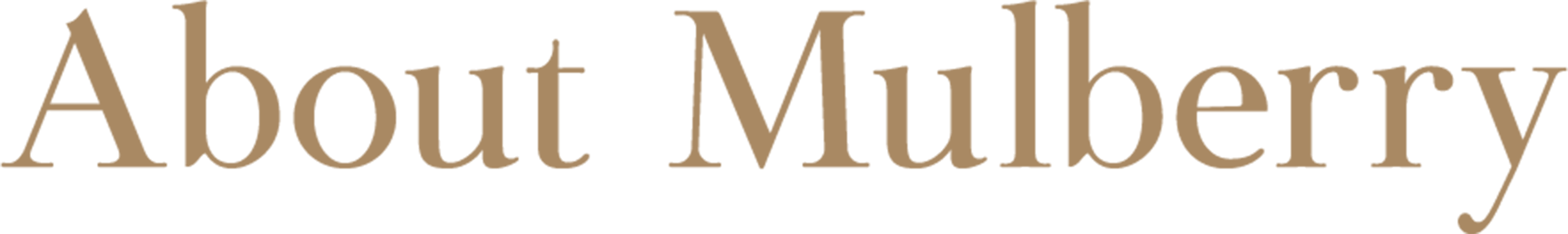 About Mulberry